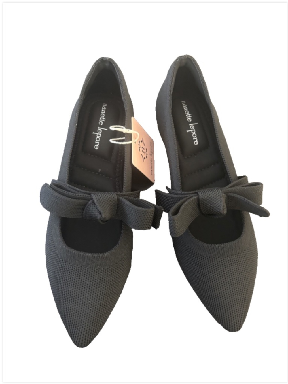 Nanette lepore pointed cameron black shoes NWB.